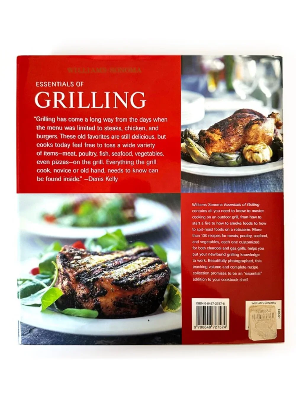 Williams-Sonoma Essentials of Grilling Hardcover Cookbook Recipes Techniques BBQ